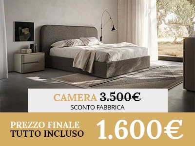 Camera matrimoniale elegante in promozione a 1.600 euro